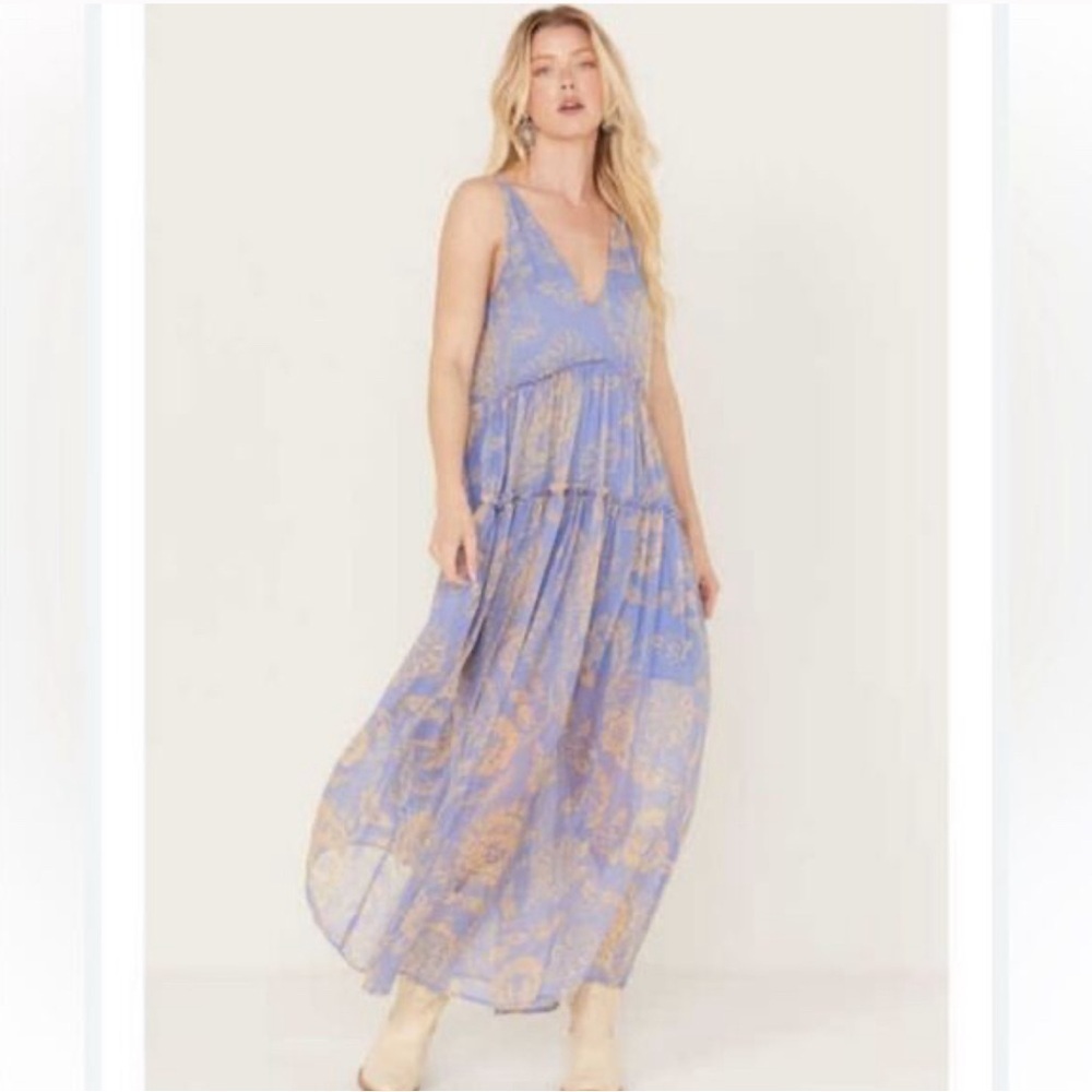 Nwot Free People Julianna Tiered Maxi